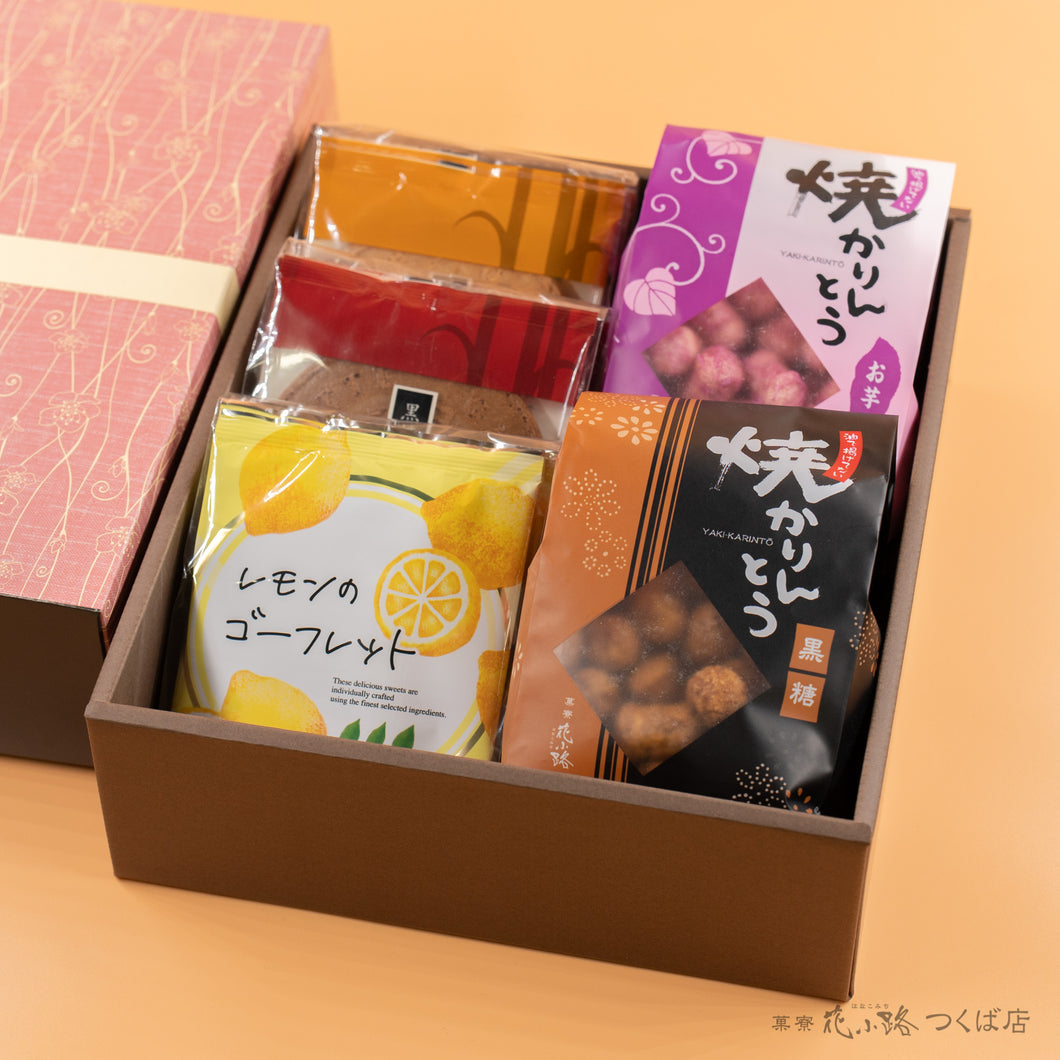 【小豆】焼かりんとう2袋+ゴーフレット3袋