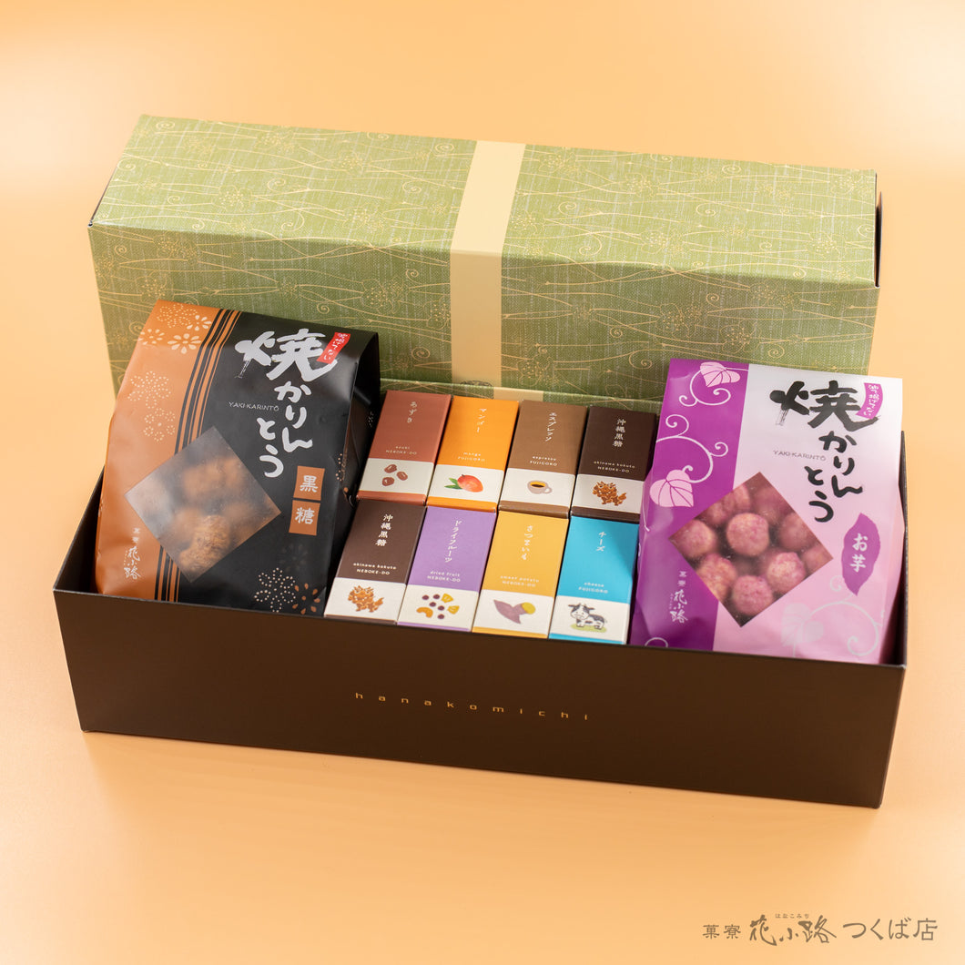 【淡萌】ミニ羊羹セット+焼かりんとう2袋