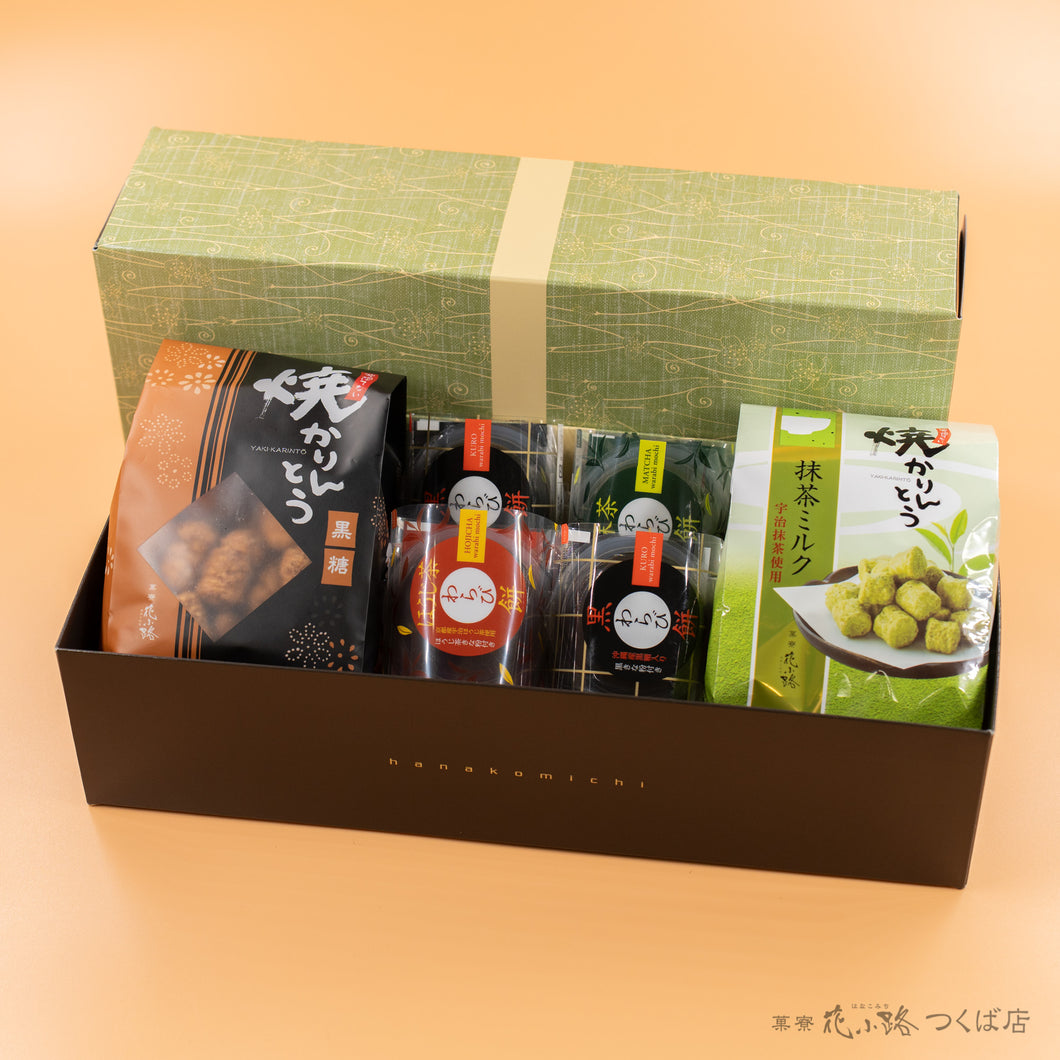 【淡萌】わらび餅4個+焼かりんとう2袋