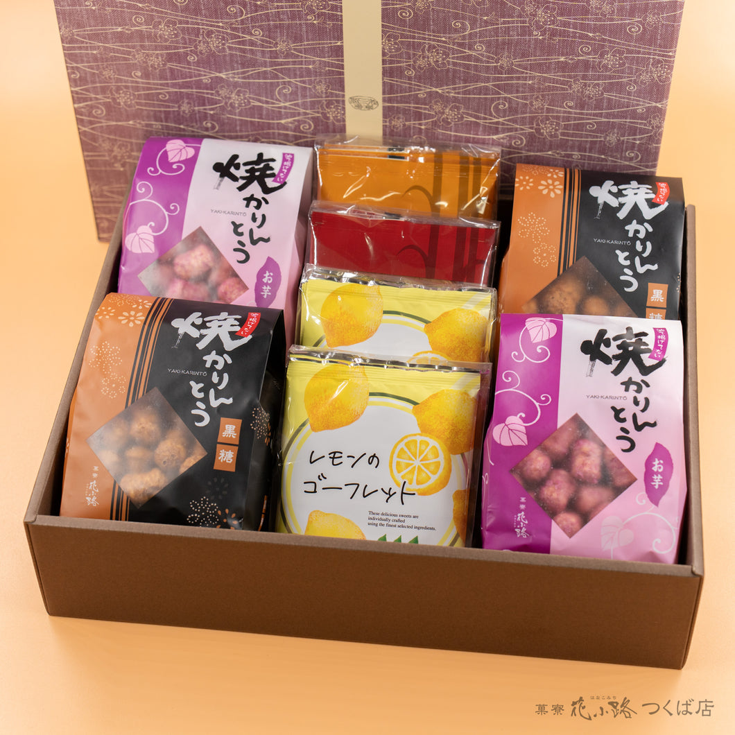 【菖蒲】焼かりんとう4袋+ゴーフレット4袋